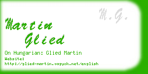 martin glied business card